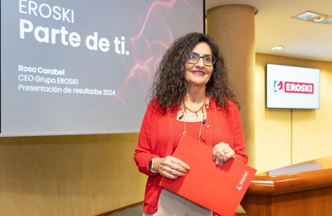Eroski 81,7 milioi euroko etekinera iritsi da 2024an, eta sendotu egin du egoera finantzario eta kooperatiboa