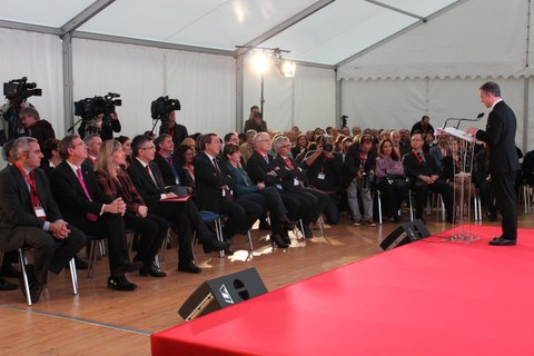 EROSKIk Elorrioko plataforma logistikoaren automatizazioa inauguratu du