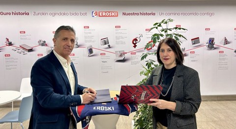 Eroskik eta Kosner Baskoniak bizitza aktibo eta osasuntsu baten aldeko lankidetza hitzarmena berritu dute