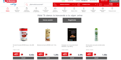 Eroskiren online supermerkatu berria arinagoa eta efizienteagoa 