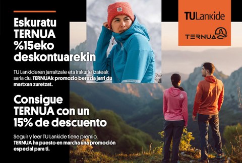 Eskuratu TERNUA %15eko deskontuarekin