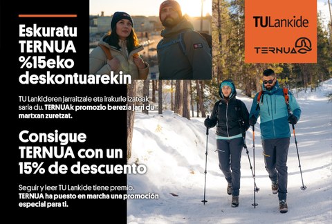 Eskuratu TERNUA %15eko deskontuarekin