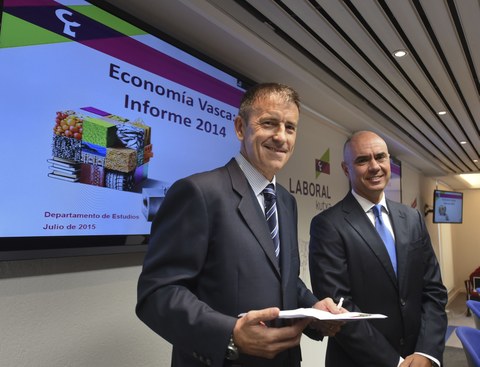 Euskal Autonomia Erkidegoak % 2,6ko hazkunde-tasa izango du 2015ean, Laboral Kutxak euskal ekonomiaren txostenean jasotakoaren arabera 