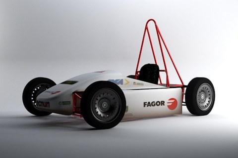 Fagor Automation-ek eta TECNUNeko ikasleek elkarlanean garatu dute auto elektriko bat