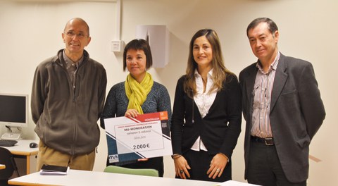 Idoia Sara iruindarrak jaso du MUko ikasleen gradu amaierako euskarazko proiektu onenaren saria