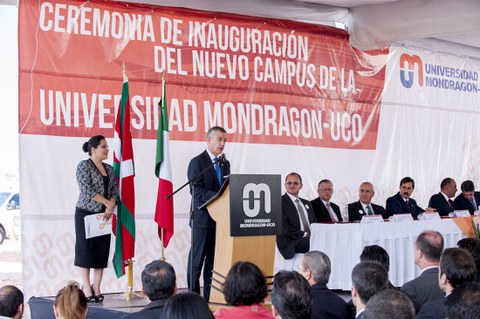 Lehendakariak Mondragon Nazioarteko Hezkuntza-k (MEI) Queretaron duen campus berria inauguratu du Mexikon