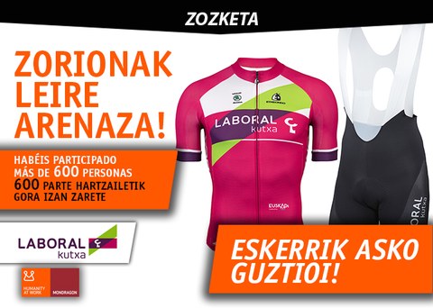 Leire Arenaza izan da Laboral Kutxako zozketaren irabazlea