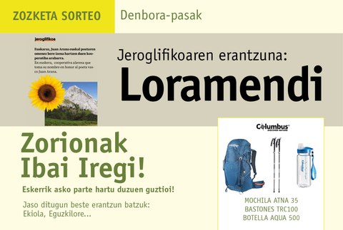 Mendirako Columbus produktu sortaren zozketako irabazlea: Ibai Iregi