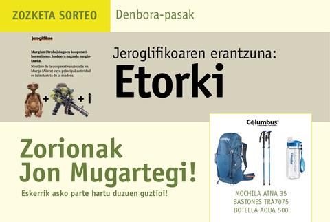 Mendirako Columbus produktu sortaren zozketako irabazlea: Jon Mugartegi