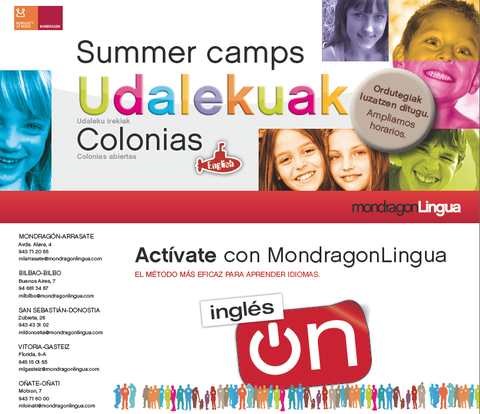 Mondragon Linguak ingelesezko udaleku irekiak antolatuko ditu aurten ere