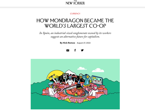 MONDRAGON The New Yorker aldizkari ospetsuan