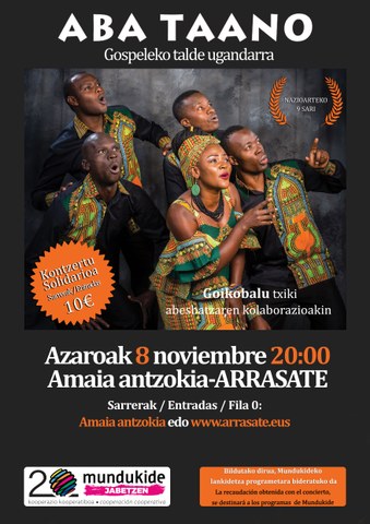 Mundukidek antolatzen duen gospel kontzerturako sarrerak zozketatzen dira