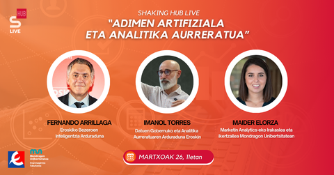 Eman izena Shaking HUBen hurrengo zuzenekoan: Analitika Aurretatua 'retail' sektorean