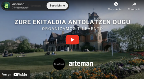 Sharmak eta Artemanek bat egin dute, enpresa ekitaldietan zerbitzu integrala eskaintzeko