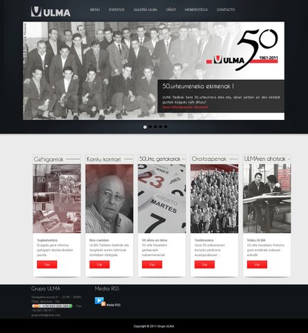 ULMAk 50.urteurreneko webgunea estreinatu du 