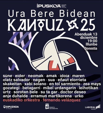 Abenduaren 13an Ura Bere Bidean Kantuzen kontzertura joan nahi?