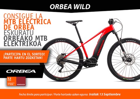 WILD-ORBEA bizikleta elektrikoa zozketatzen dugu!