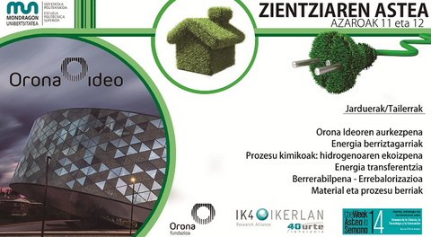 Zientzia, teknologia eta berrikuntzaren astea Mondragon Unibertsitatean