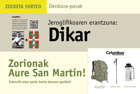 Mendirako Columbus produktu sortaren zozketako irabazlea: Aure San Martin